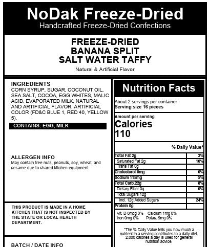 Banana Split Salt Water Taffy